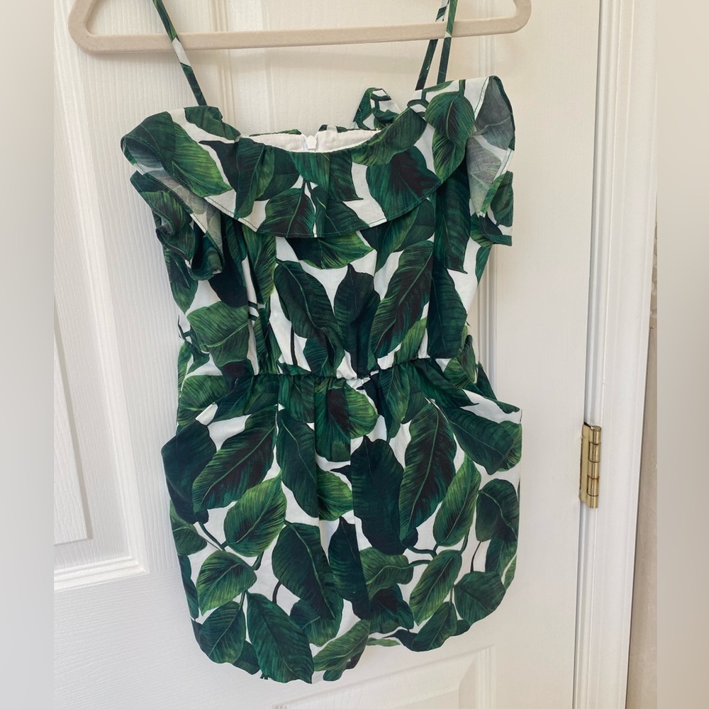 Milly minis banana leaf girls jumpsuit